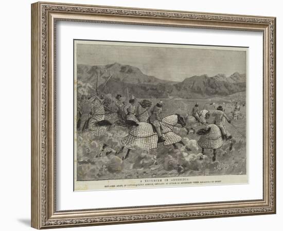 A Skirmish in Abyssinia--Framed Giclee Print