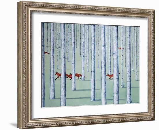 A Skulk of Foxes-Rebecca Campbell-Framed Giclee Print