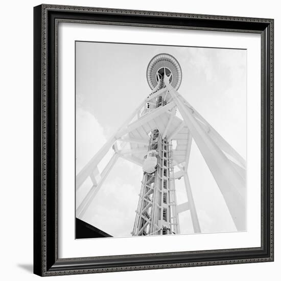 A Skyward View of the Space Needle-null-Framed Photographic Print