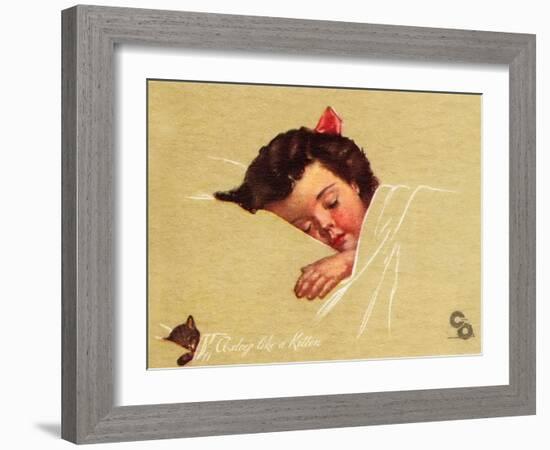 A-Sleep Like a Kitten-Guido Gruenwald-Framed Giclee Print