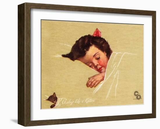 A-Sleep Like a Kitten-Guido Gruenwald-Framed Giclee Print