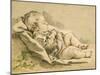 A Sleeping Baby-Francois Boucher-Mounted Giclee Print