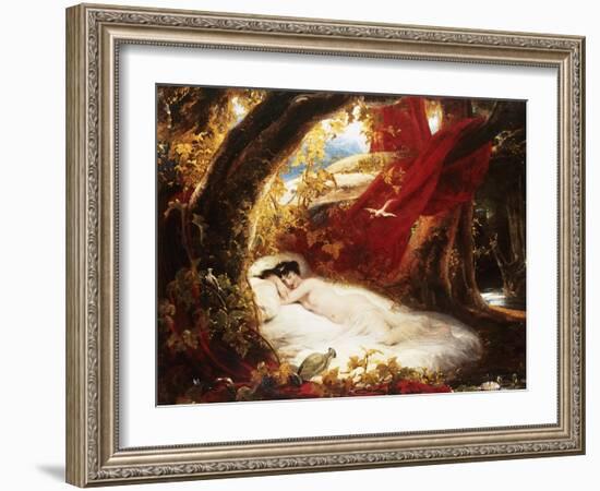 A Sleeping Beauty-Richard Westall-Framed Giclee Print