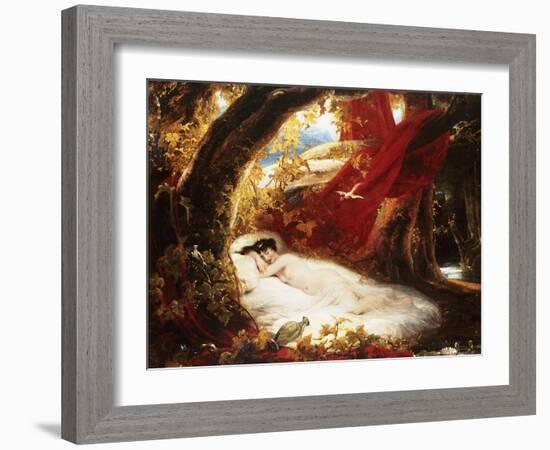 A Sleeping Beauty-Richard Westall-Framed Giclee Print