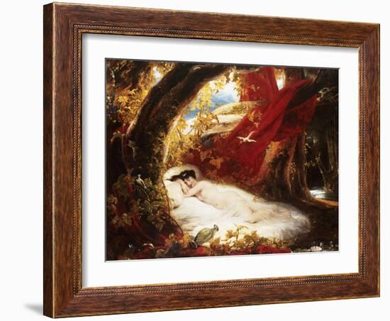 A Sleeping Beauty-Richard Westall-Framed Giclee Print