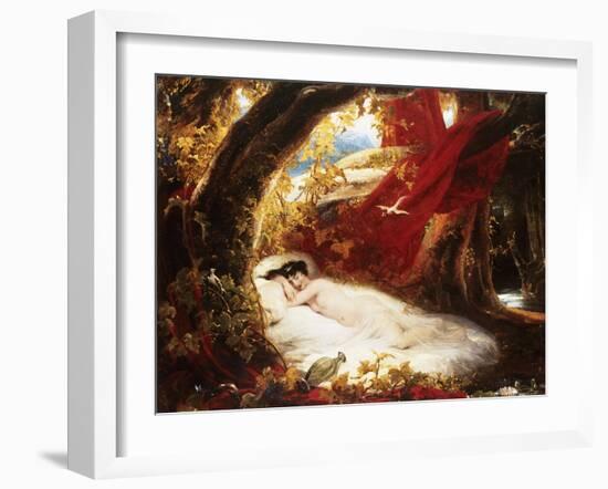 A Sleeping Beauty-Richard Westall-Framed Giclee Print