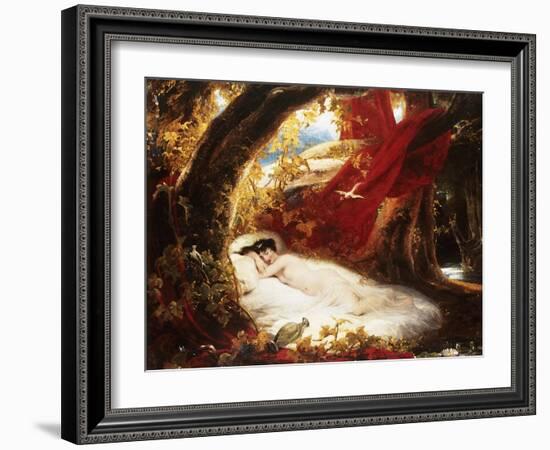 A Sleeping Beauty-Richard Westall-Framed Giclee Print