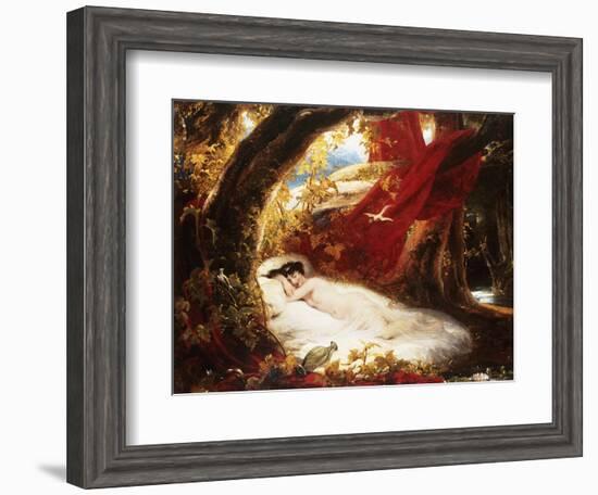 A Sleeping Beauty-Richard Westall-Framed Giclee Print