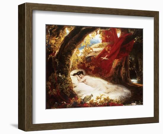 A Sleeping Beauty-Richard Westall-Framed Giclee Print