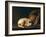 A Sleeping Dog with Terracotta Pot, 1650-Gerrit or Gerard Dou-Framed Premium Giclee Print