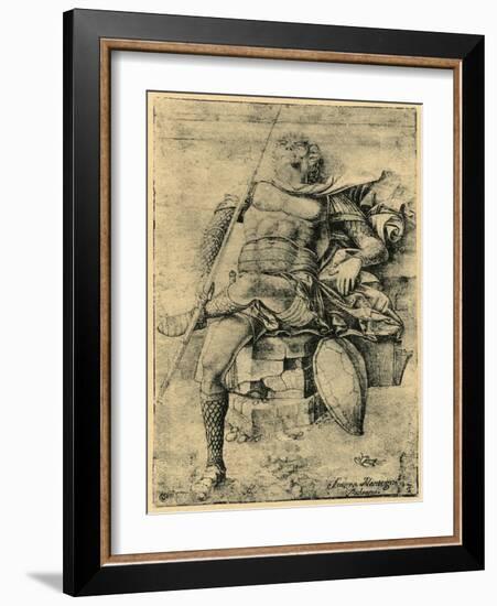 A Sleeping Soldier, 1913-Andrea Mantegna-Framed Giclee Print