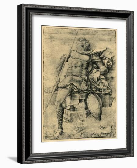 A Sleeping Soldier, 1913-Andrea Mantegna-Framed Giclee Print