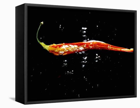 A Sliced Open Chilli Pepper in Water-null-Framed Premier Image Canvas