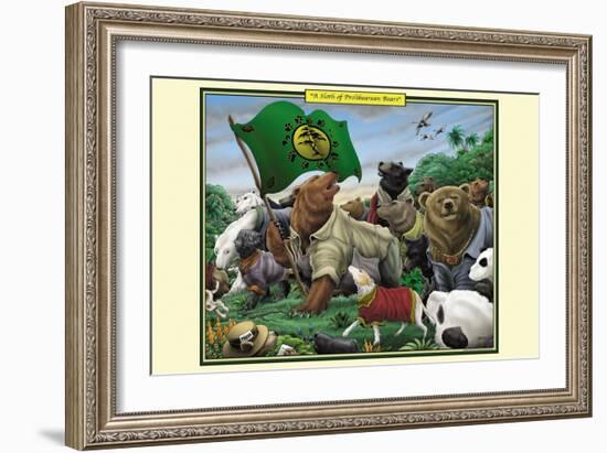 A Sloth of Prolibearean Bears-Richard Kelly-Framed Art Print