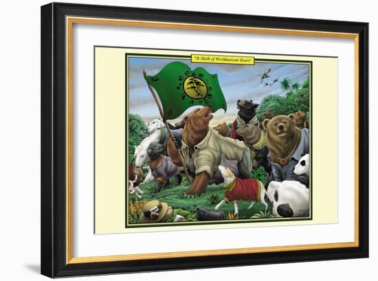 A Sloth of Prolibearean Bears-Richard Kelly-Framed Art Print