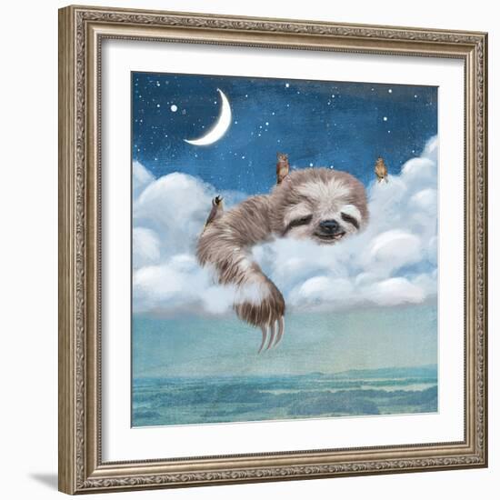 A Sloth’s Dream-Paula Belle Flores-Framed Art Print