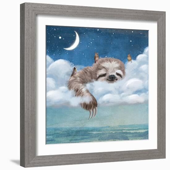 A Sloth’s Dream-Paula Belle Flores-Framed Art Print