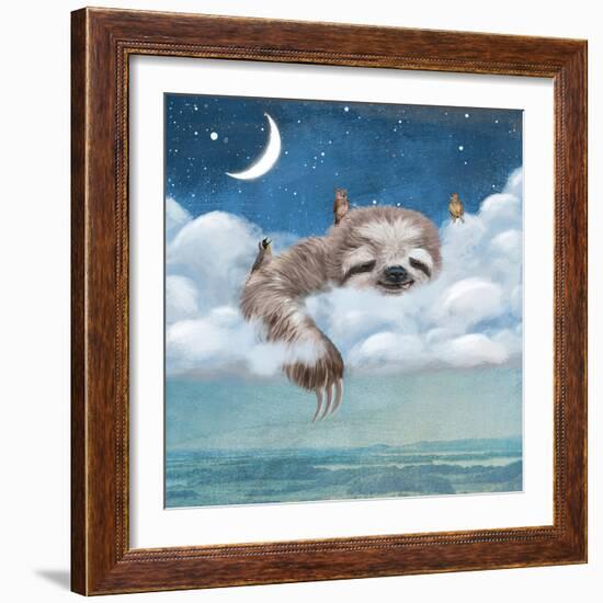 A Sloth’s Dream-Paula Belle Flores-Framed Art Print