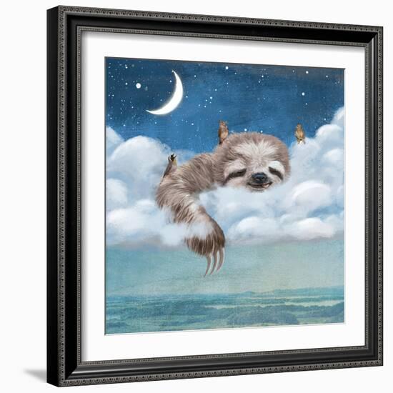 A Sloth’s Dream-Paula Belle Flores-Framed Art Print