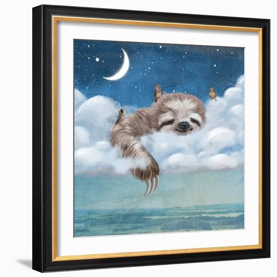 A Sloth’s Dream-Paula Belle Flores-Framed Art Print