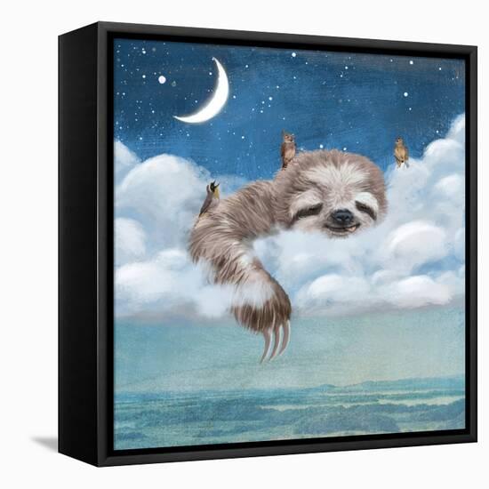A Sloth’s Dream-Paula Belle Flores-Framed Stretched Canvas