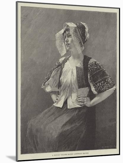 A Slovak Village Maiden, Austrian Empire-null-Mounted Giclee Print
