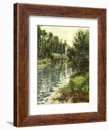 A Small Branch of the Seine, Argenteuil, 1888-90-Gustave Caillebotte-Framed Giclee Print