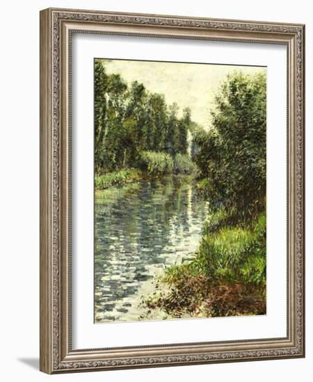 A Small Branch of the Seine, Argenteuil, 1888-90-Gustave Caillebotte-Framed Giclee Print