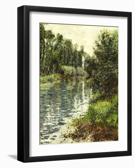 A Small Branch of the Seine, Argenteuil, 1888-90-Gustave Caillebotte-Framed Giclee Print