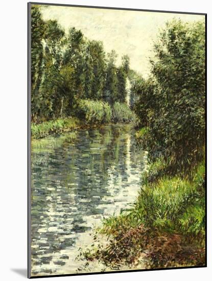 A Small Branch of the Seine, Argenteuil, 1888-90-Gustave Caillebotte-Mounted Giclee Print