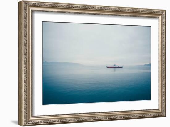 A Small Ferry on Blue Water-Clive Nolan-Framed Photographic Print