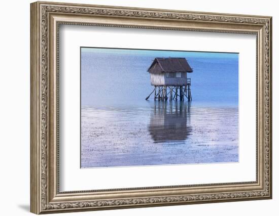 A Small Fishing House in the Water, Bohol Island, Philippines-Keren Su-Framed Photographic Print