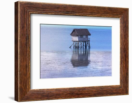 A Small Fishing House in the Water, Bohol Island, Philippines-Keren Su-Framed Photographic Print