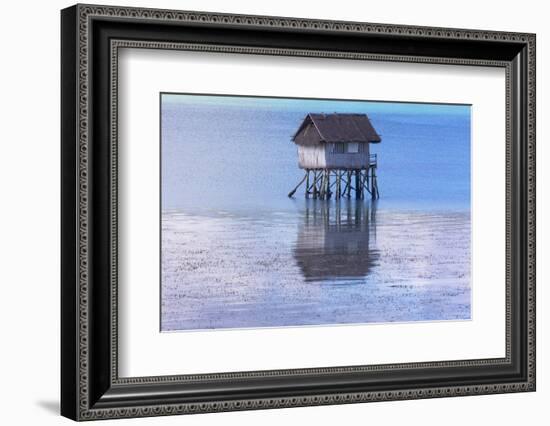 A Small Fishing House in the Water, Bohol Island, Philippines-Keren Su-Framed Photographic Print