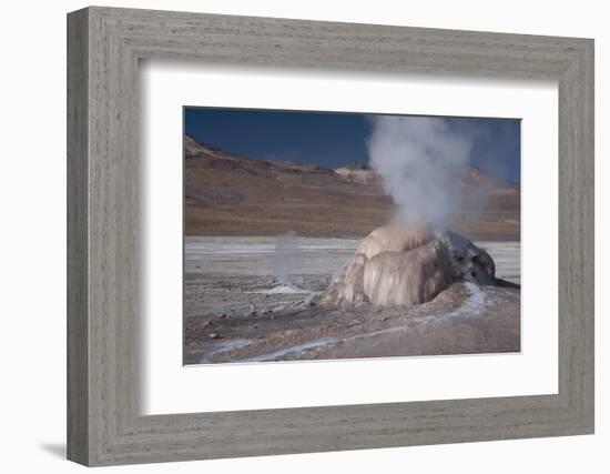 A Small Geothermal Fumarole Emitting Steam at El Tatio Geyser-Mallorie Ostrowitz-Framed Photographic Print