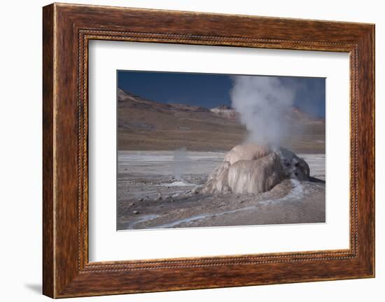 A Small Geothermal Fumarole Emitting Steam at El Tatio Geyser-Mallorie Ostrowitz-Framed Photographic Print