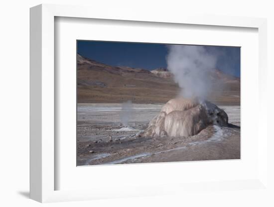 A Small Geothermal Fumarole Emitting Steam at El Tatio Geyser-Mallorie Ostrowitz-Framed Photographic Print