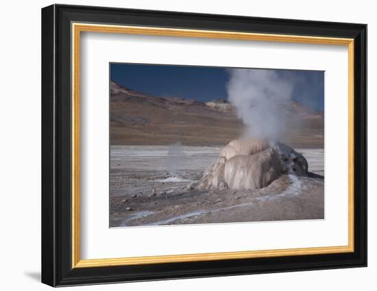 A Small Geothermal Fumarole Emitting Steam at El Tatio Geyser-Mallorie Ostrowitz-Framed Photographic Print