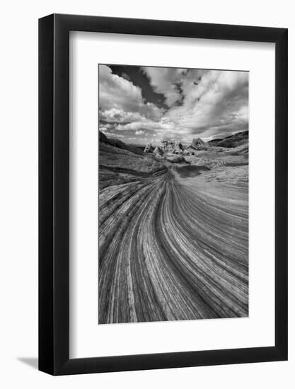A Small Pool and Geological Formations Found at Vermillion Cliffs National Monument-Judith Zimmerman-Framed Photographic Print