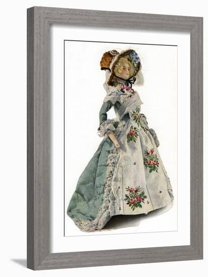 A Small-Scale Dress Design Mannequin, 1938-null-Framed Giclee Print