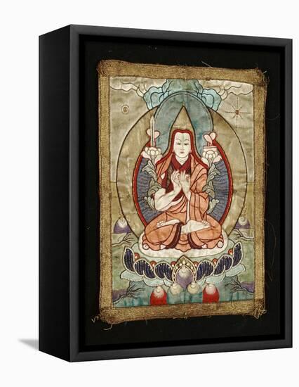 A Small Tibetan Applique Thang.ka Depicting Tsong.Kha.Pa, 18th Century-null-Framed Premier Image Canvas