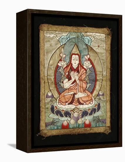 A Small Tibetan Applique Thang.ka Depicting Tsong.Kha.Pa, 18th Century-null-Framed Premier Image Canvas