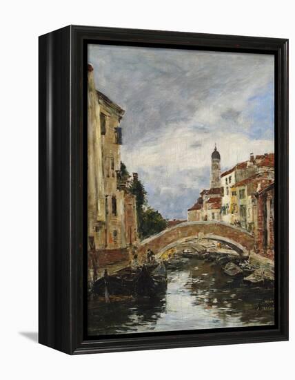 A Small Venetian Canal, 1895-Eugène Boudin-Framed Premier Image Canvas