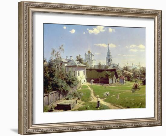 A Small Yard in Moscow, 1878-Vasilij Dmitrievich Polenov-Framed Giclee Print