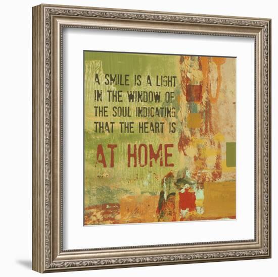 A Smile is a Light in the Window of the Soul-Irena Orlov-Framed Art Print