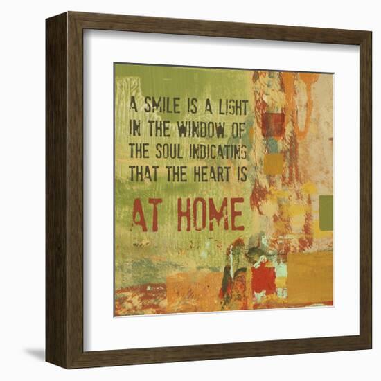 A Smile is a Light in the Window of the Soul-Irena Orlov-Framed Art Print