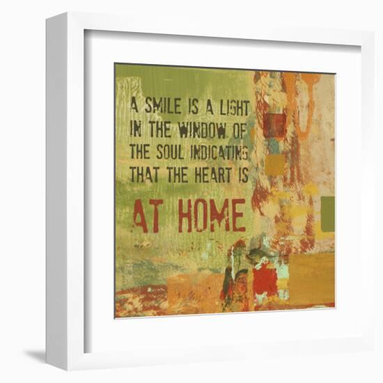 A Smile is a Light in the Window of the Soul-Irena Orlov-Framed Art Print