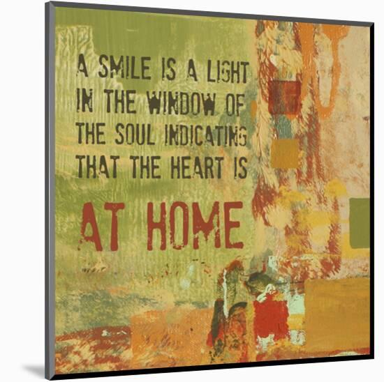 A Smile is a Light in the Window of the Soul-Irena Orlov-Mounted Art Print