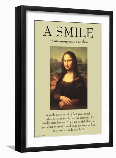 A Smile-null-Framed Art Print