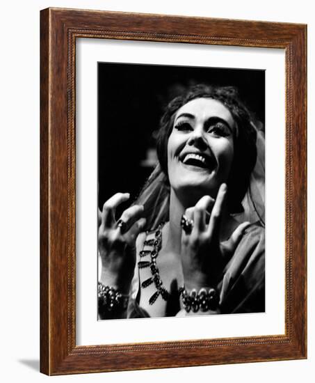 A Smiling Joan Sutherland-Walter Mori-Framed Giclee Print